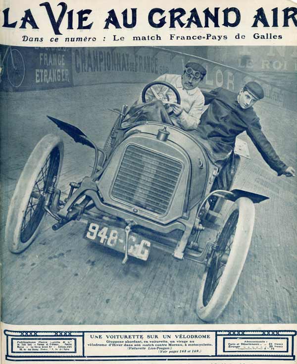 1908 Match Giuppone-Moreau al Velodromo d'Inverno